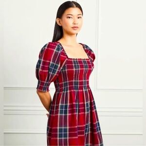 Hill House Tartan Red Athena Dress